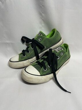 Women’s Size 6 Converse Lime Neon Green Great Condition Chucks All Star